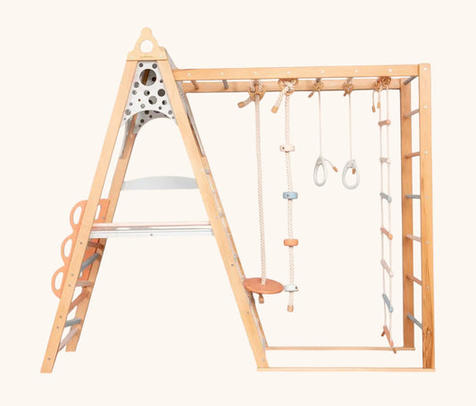 WOODANDHEARTS Indoor Kletterturm (Bunt)