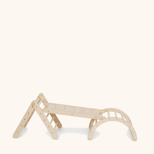 Kletterling Zickenling Set bestehend aus Kletterdreieck Kletterbogen und Rutsche